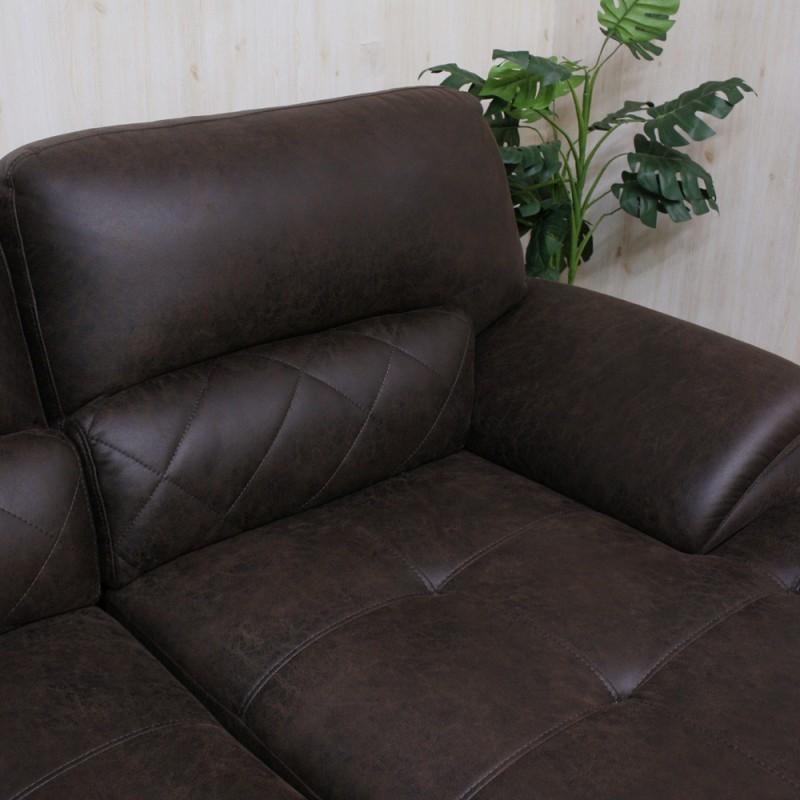 カウチソファー ソファー ソファ 三人掛け クッション二個付き