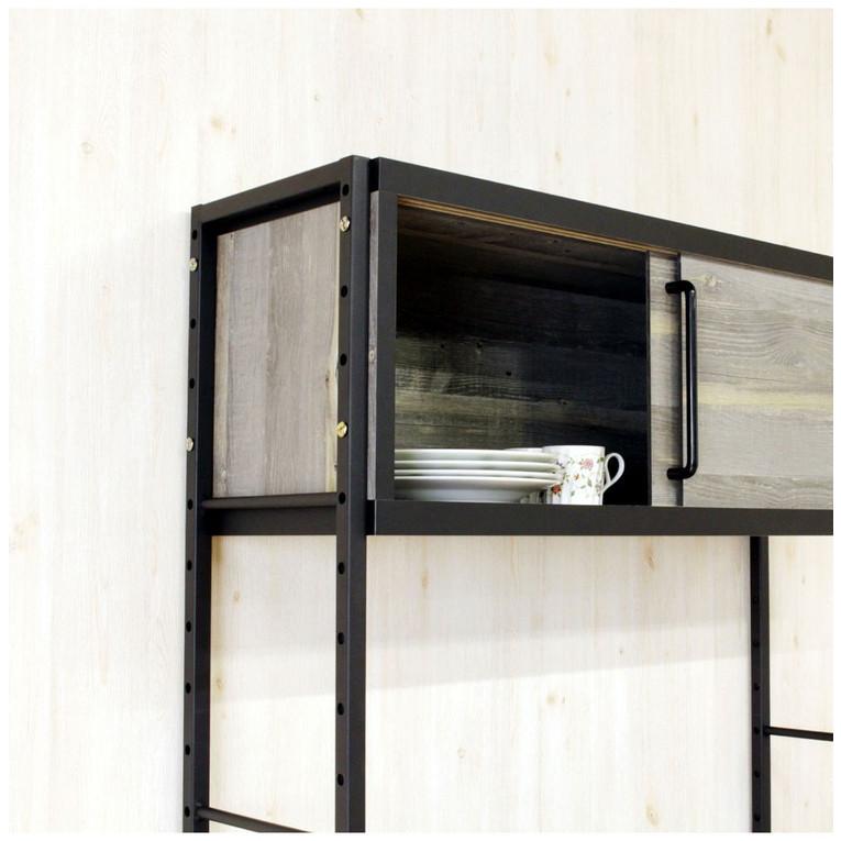 日本製 食器棚 レンジ台 幅90 ゴミ箱 収納 ごみ箱上ラック 国産 大川