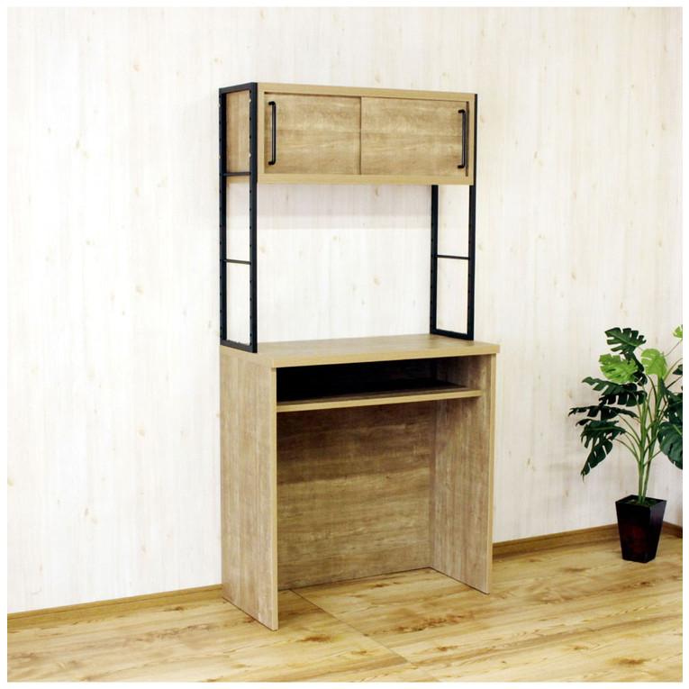 日本製 食器棚 レンジ台 幅90 ゴミ箱 収納 ごみ箱上ラック 国産 大川