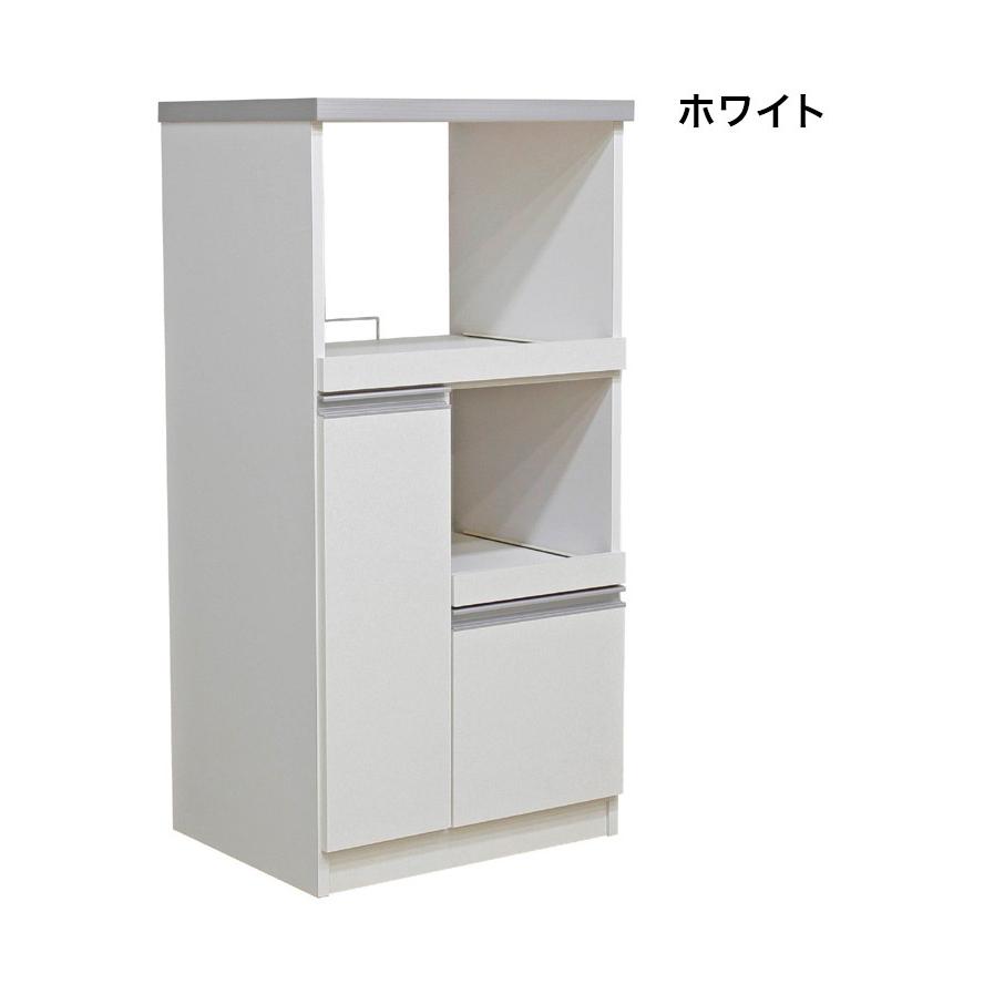 レンジ台 幅60 完成品 国産 大川家具 12キロ米びつ付き 食器棚