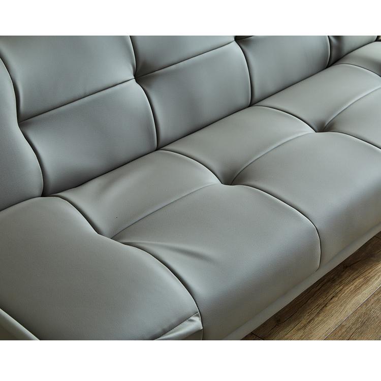 リクライニングソファベッド PVCレザー 幅180 鉄脚 合皮 シンプル