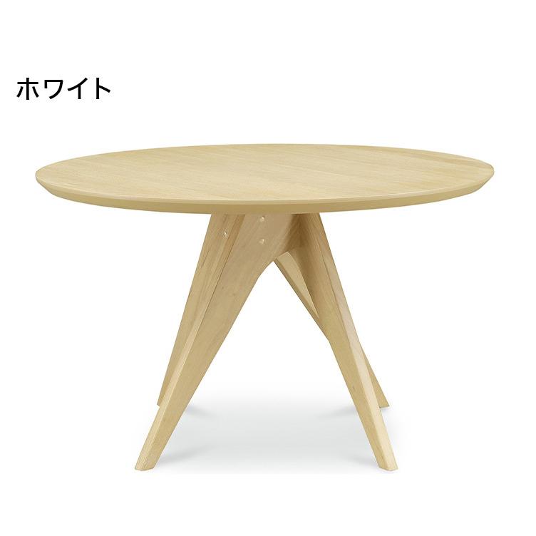 ダイニングテーブル ラウンド 天然木 オーク 80cm オーク材のラウンドダイニング［3サイズ 70cm 80cm 90cm] セミ