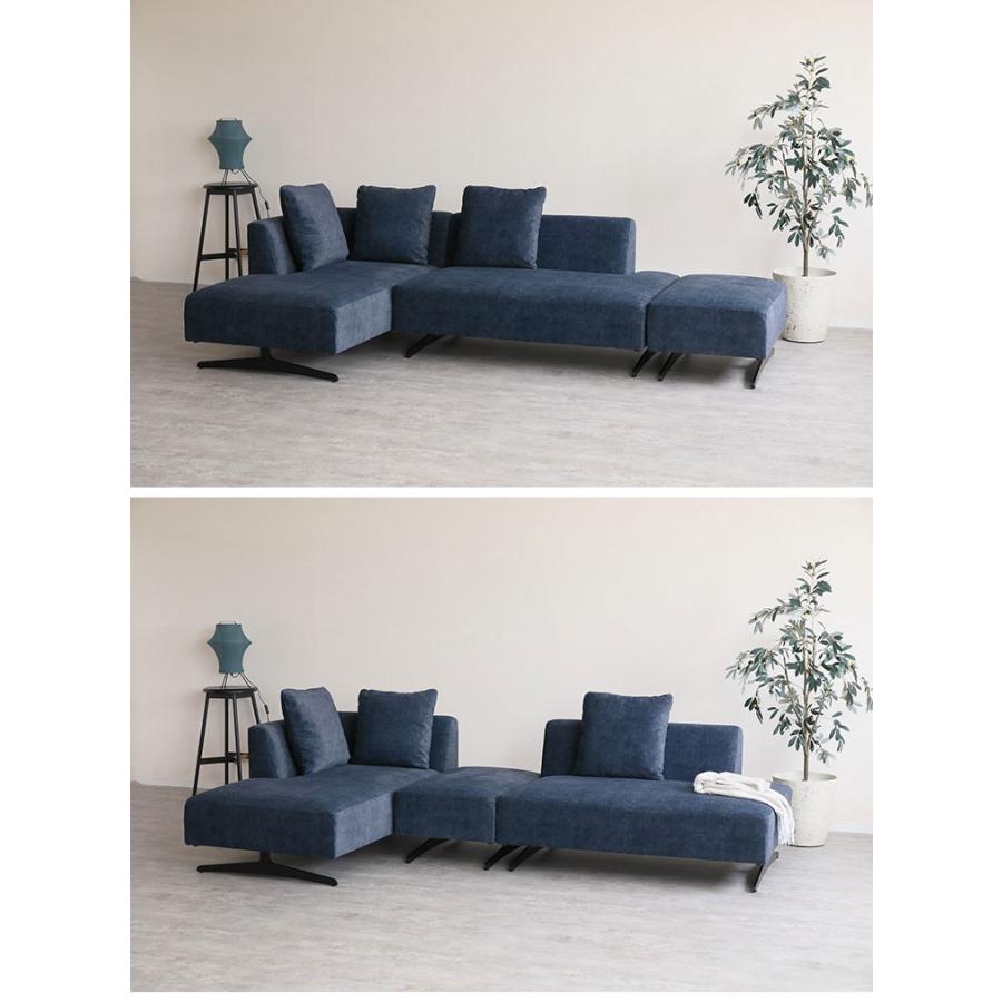 ASIENTO カウチソファ スツール セット ソファ 開梱設置無料 右 ひじ掛け ローソファー コーナーソファー 北欧 リビング インテリア 代引不可 | ブランド登録なし | 02