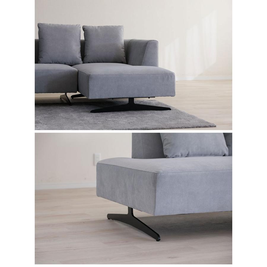 ASIENTO カウチソファ スツール セット ソファ 開梱設置無料 左 ひじ掛け ローソファー コーナーソファー 北欧 リビング インテリア 代引不可