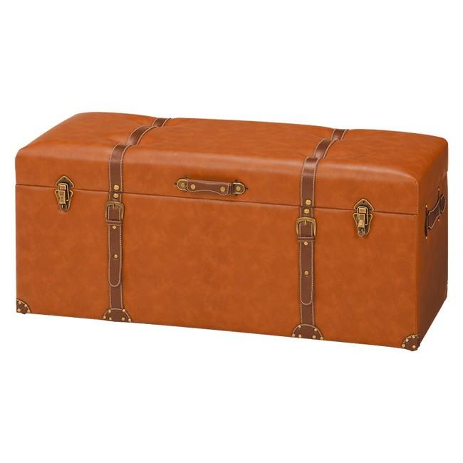 萩原 MC-6002LBR 収納スツール 代引不可