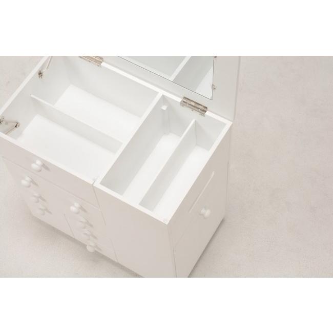 コスメワゴン 幅45cm 大容量 キャスター付 ティッシュケース