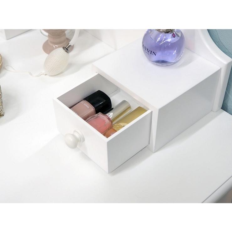 HAGiHARA（萩原） ドレッサー オーバルミラータイプ 幅75cm スツール