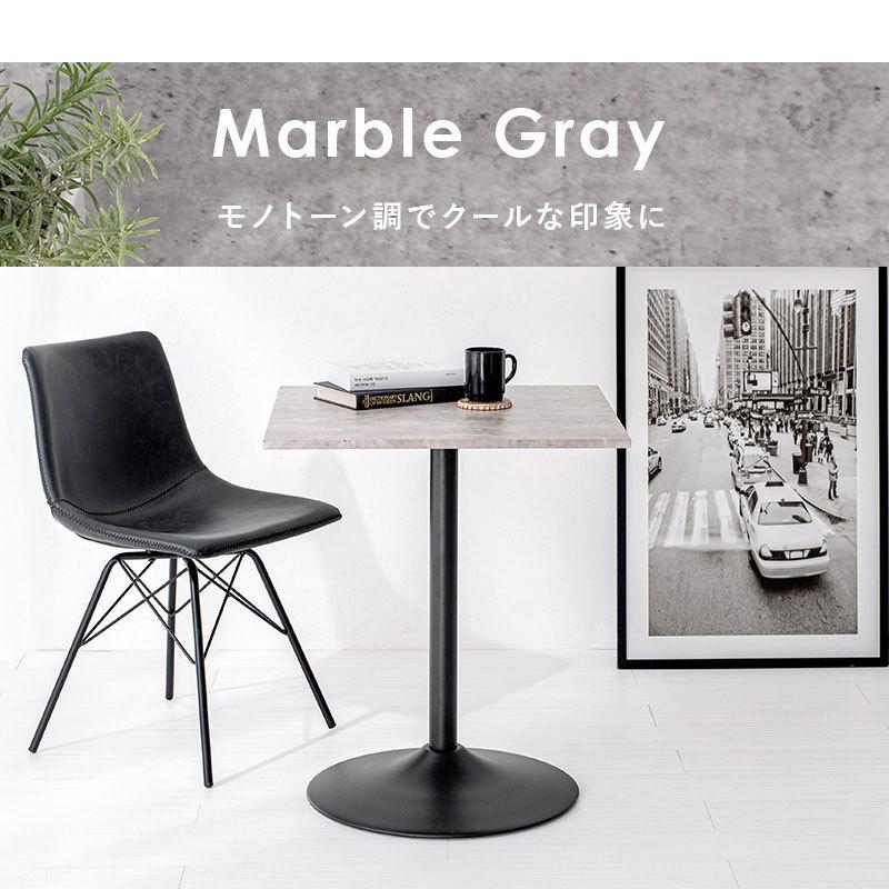 カフェテーブル 大理石調 セラミック柄 正方形 60×60 コーヒー