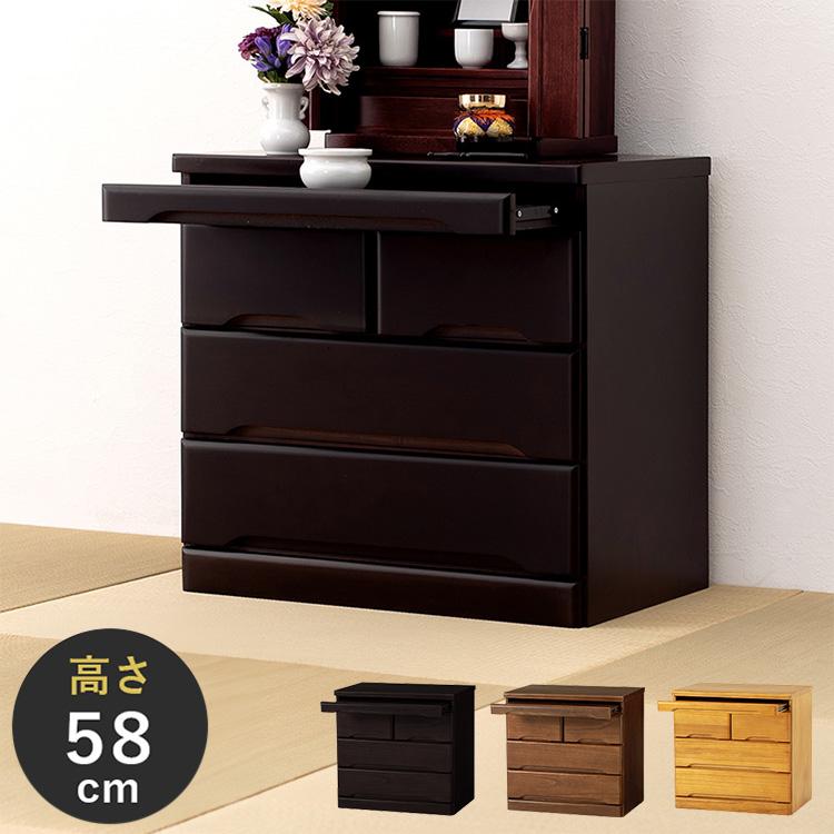 桐製 仏壇チェスト 仏具 約幅60×奥行40×高さ58cm 木製 仏壇チェスト 完成品 幅60 奥行40 高さ58 仏壇下台 桐製 ミニ仏壇