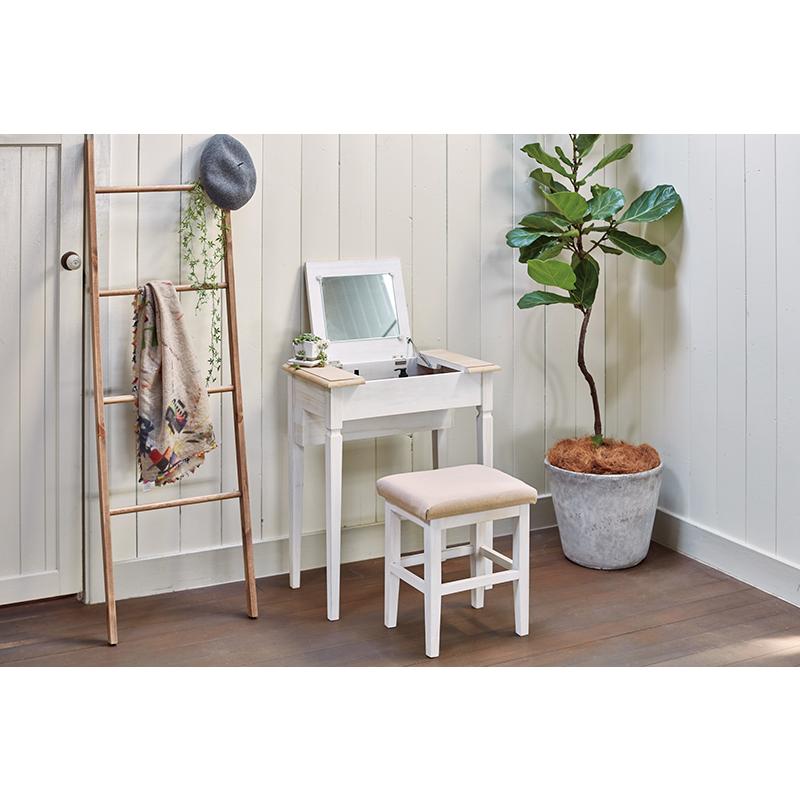 【幅43cm】ドレッサー テーブル デスク おしゃれ 鏡台 一面鏡【ホワイト】 幅43cm】ドレッサー テーブル デスク おしゃれ 鏡台 一面鏡