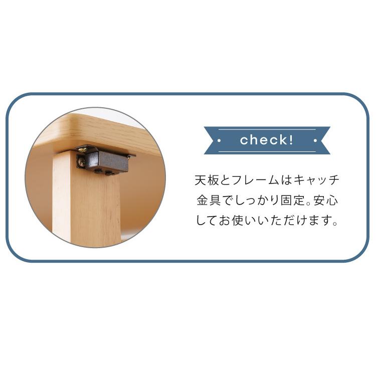 折りたたみ デスク テレワーク 木製 2WAY キャスター付き 80×40 高さ55