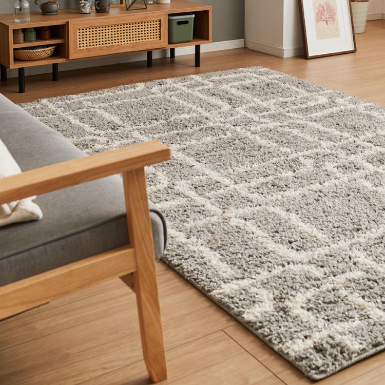 ヴィンテージラグ ラグマット ウィルトン織り カーペット シャギーラグ 絨毯 ラグ 160×235cm 厚手 シャギーラグ 幾何学 モダン ウィルトン織り