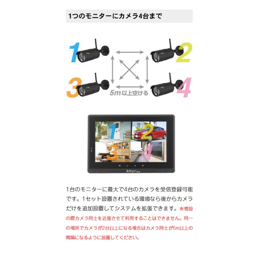 防犯カメラ ワイヤレス 無線 屋外 家庭用 簡単 設置 高画質 200万画素