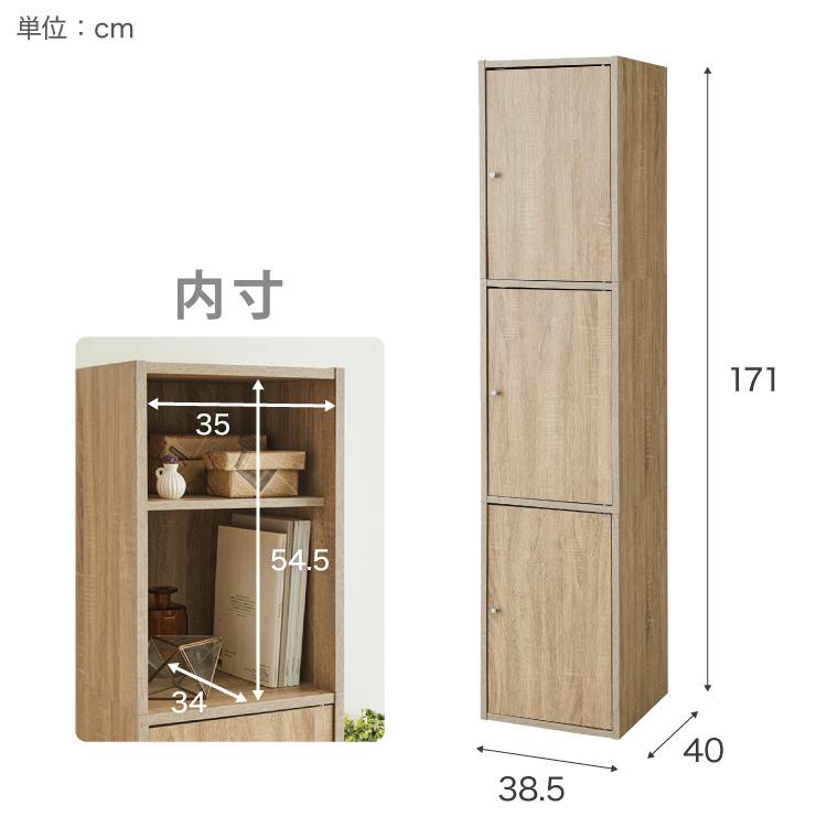 収納ボックス カラーボックス ボックス 3ドア 収納 収納ケース 扉