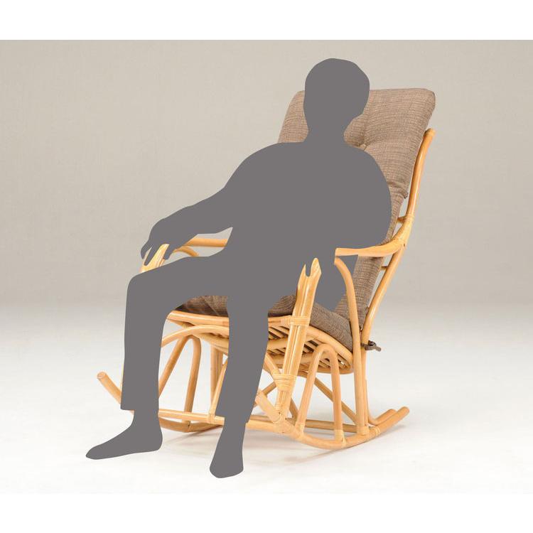 光製作所 ラタン ロッキングチェア チェア ハイバック