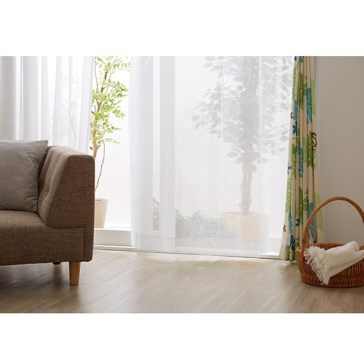 カーテン 4枚セット レースカーテン付き ドレープカーテン 幅100