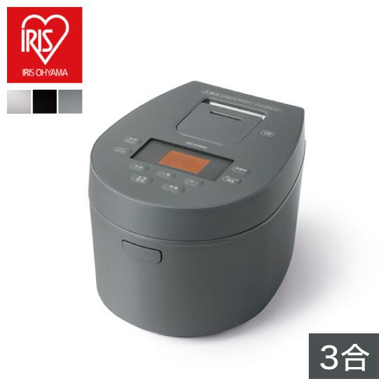 IHジャー炊飯器 3合ブラック 一人暮らし 極厚火釜　RC-IL30 アイリスオーヤマ IHジャー炊飯器 3合 RC-IL30 ホワイト
