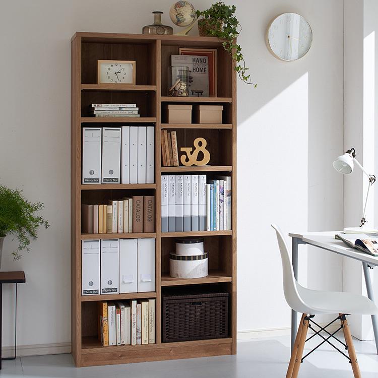 本棚 大容量 日本製 幅89 奥行30 高さ180cm 稼働棚 3cmピッチ