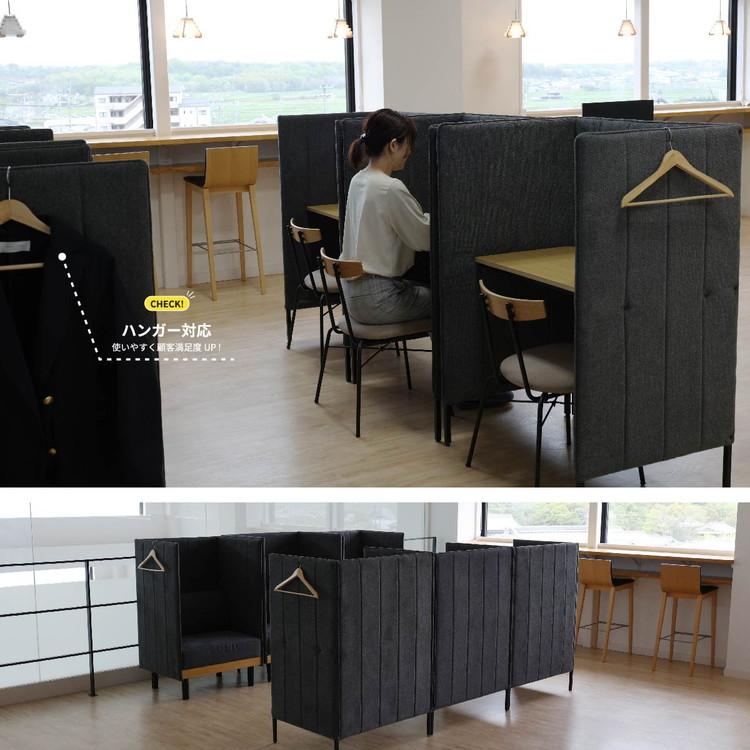 ブースデスク パーソナルデスク 幅88 奥行65.5 高さ123.5cm パソコン