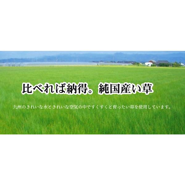 純国産 い草ラグカーペット Fバリアス ブラウン 約191×250cm 裏:ウレタン 代引不可_4