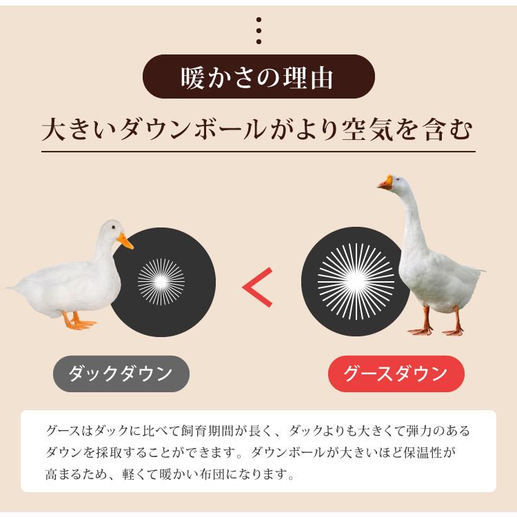 日本製 羽毛ふとん シングル 1.2kg ロイヤルゴールドラベル ポーランド