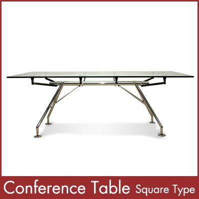 カンファレンステーブル 角型 Conference Table Square Type 1年保証付