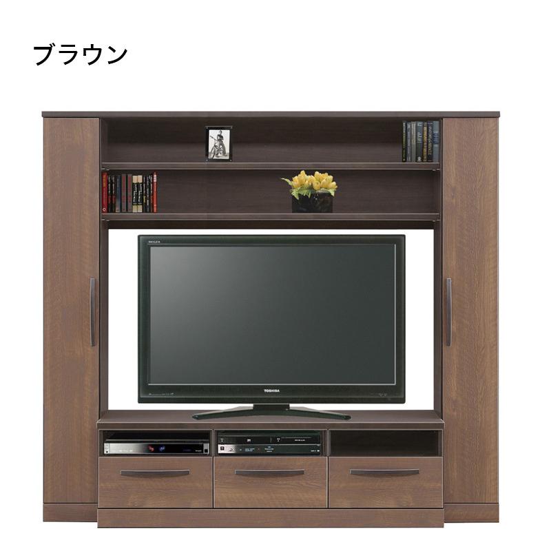ハイタイプテレビ台 ニトリ ダークブラウン 木製 壁面収納 幅約171cm ハイタイプテレビ台 ニトリ ダークブラウン 木製 壁面収納 幅約