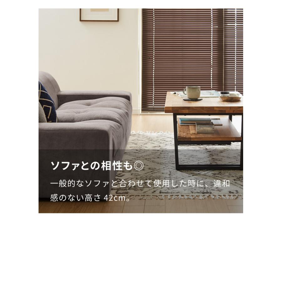 西海岸スタイル シャビーローカフェテーブル  ホワイト×ウォールナット無垢 カリフォルニアスタイル シャビーカフェテーブル ウォールナット