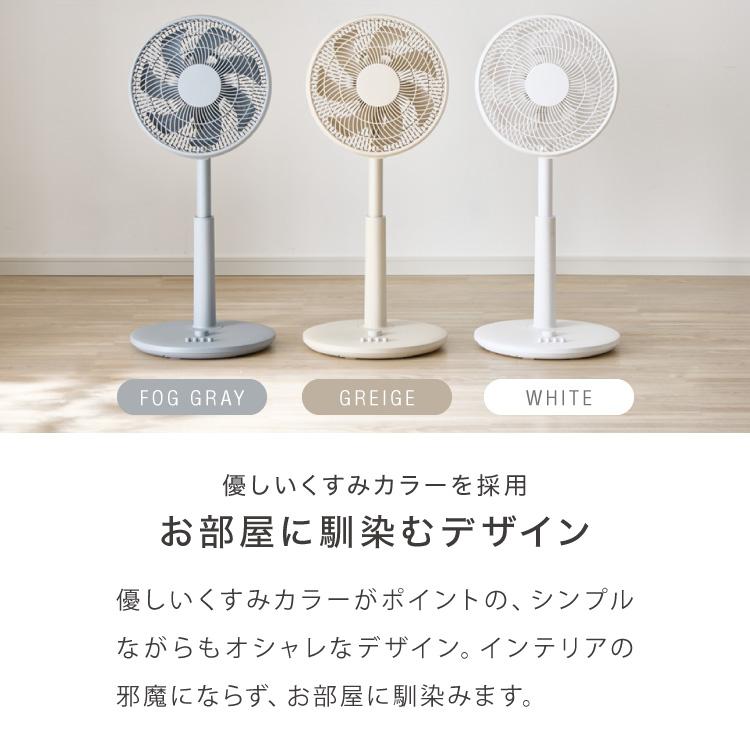リビング扇 30cm メカ式 7枚羽 風量3段階 首振り 静音 お手入れ簡単