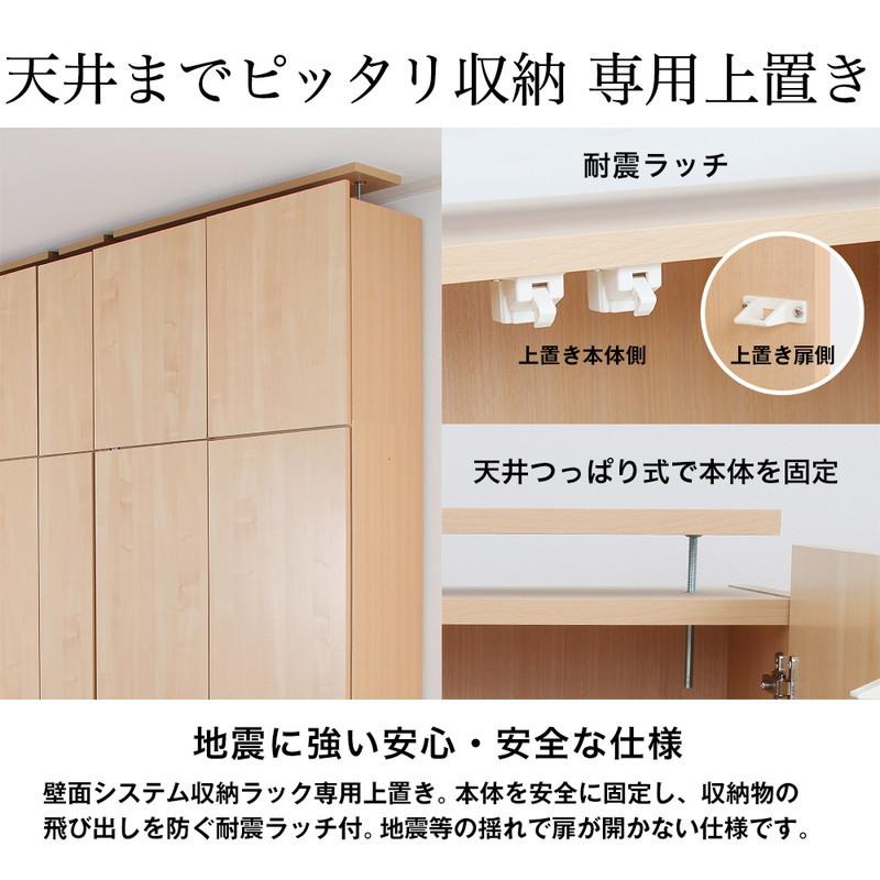 日本製 壁面ラック スライドラック専用オプション 上置き LLサイズ 261cm~270cm 壁面収納 収納 ラック オープンラック 代引不可_6