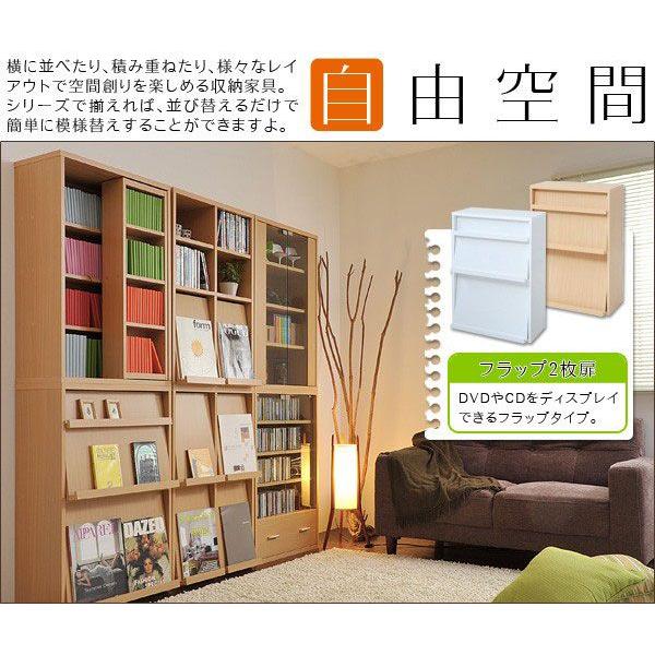 ラック 棚 ディスプレイラック 6BOXシリーズ フラップ 2枚扉 （fr-045） セール SALE