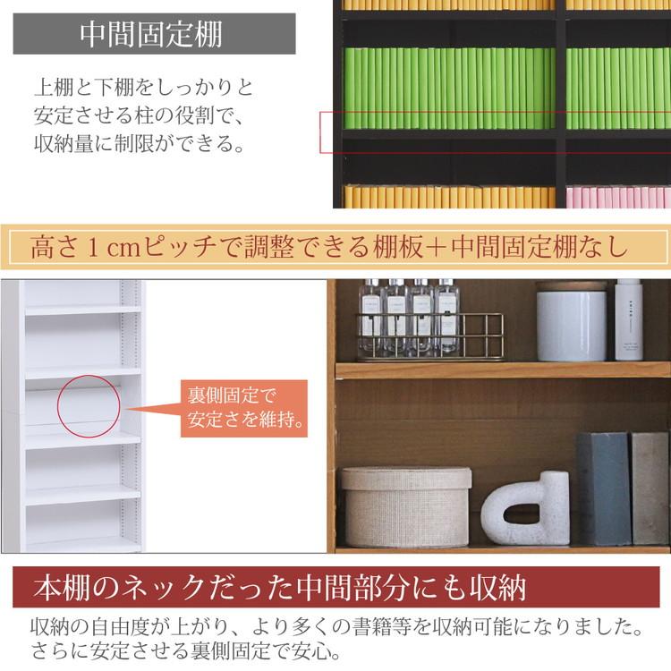 組み立て本棚 白　H180 W90 D21 可動棚板12枚　巾木にぴったり MEMORIA 本棚 薄型 オープン書棚 幅81 棚板が1cmピッチで調整できる