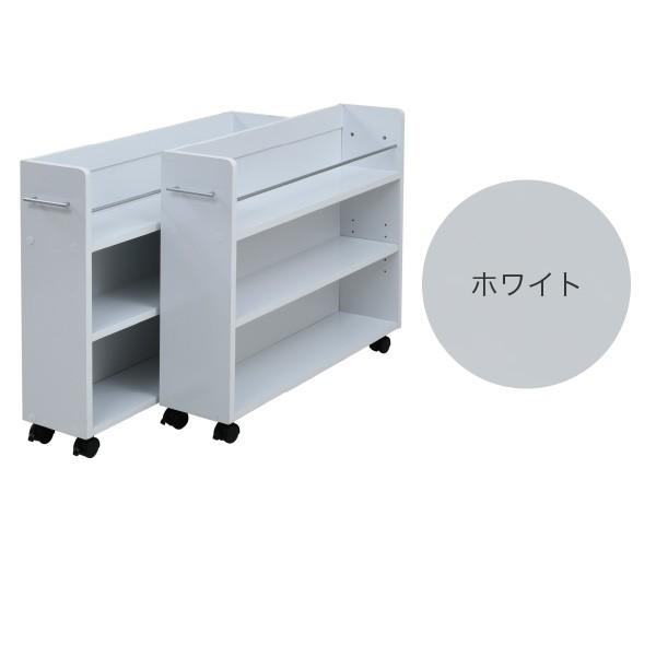 押入れ 収納 ラック 本棚 2個セット 幅19 奥行78 キャスター付き ワゴン 整理 隙間 家具 押入れ 収納 リビング ブラウン 代引不可 | ブランド登録なし | 10