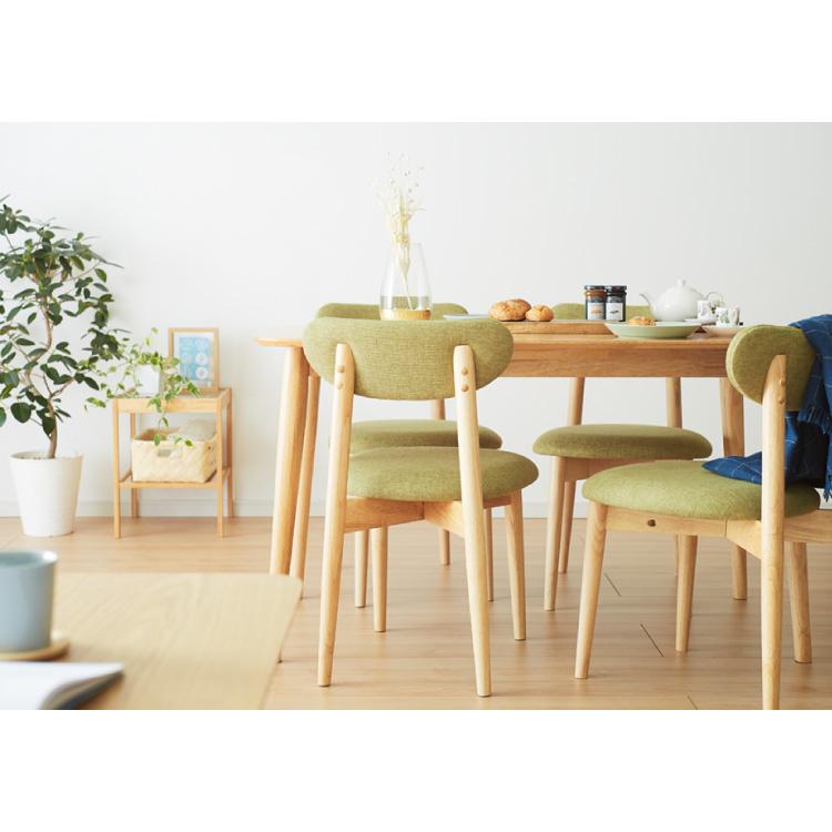 ダイニングテーブル 130×75cm 長方形 単品 丸みなデザイン 4人掛け