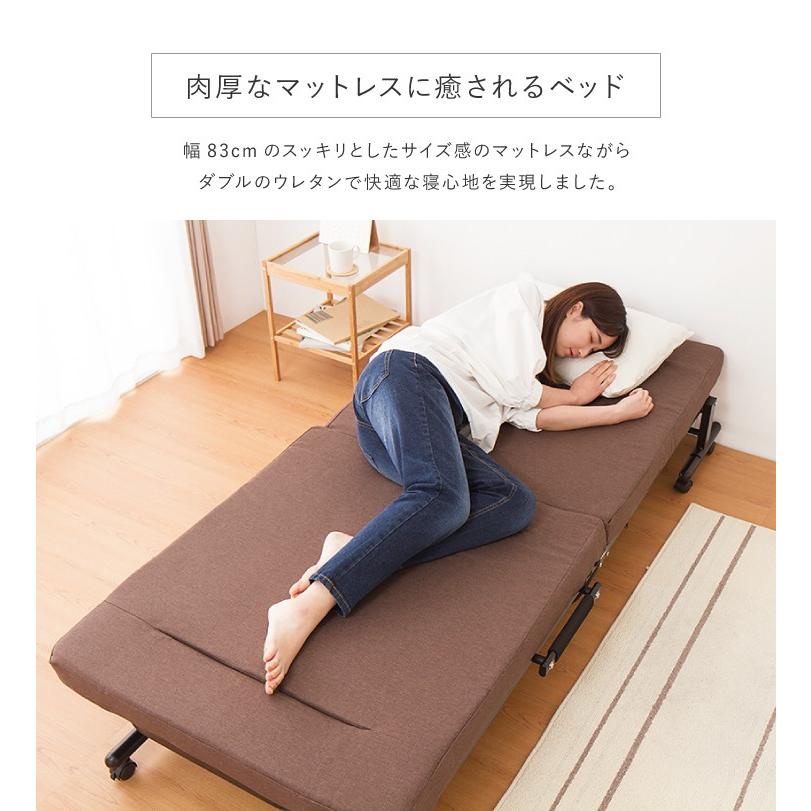 折りたたみ ソファベッド セミシングル リクライニング ベッド