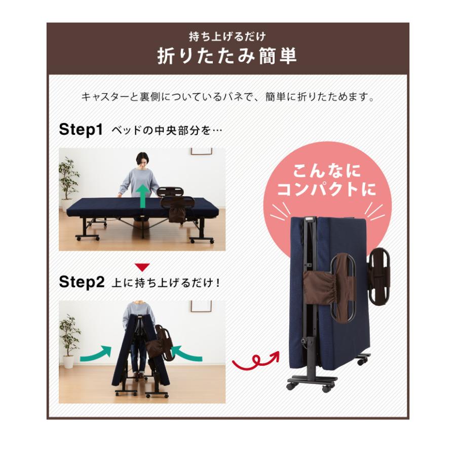 電動ベッド ウレタン使用 セミシングル 厚さ10cm 電動リクライニング