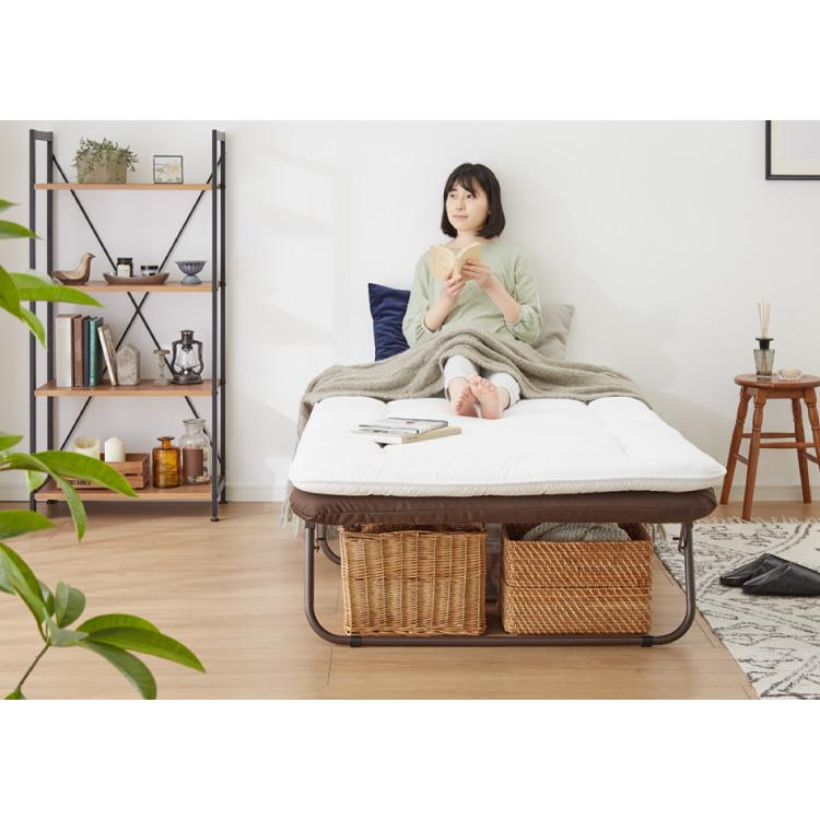 完成品でお届け 折りたたみベッド シングル 折りたたみ 収納可能
