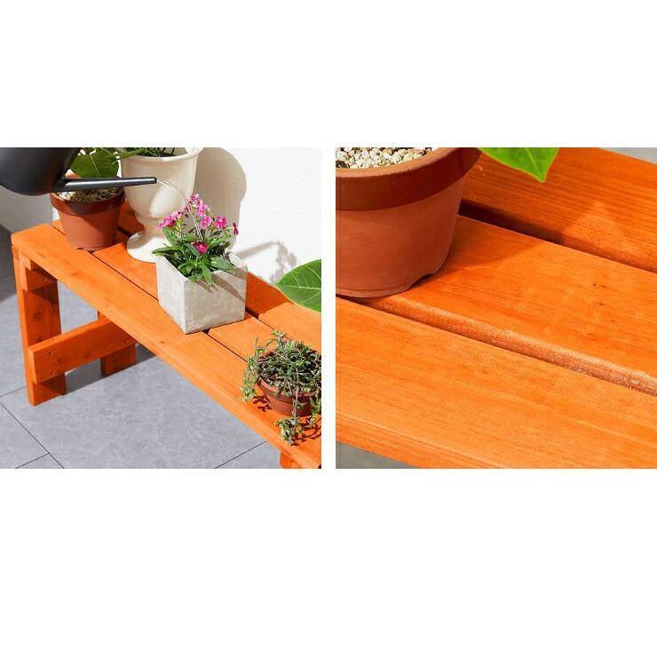 天然スギ材使用 フラワースタンド 1段 ガーデンラック 鉢植え 観葉植物 スタンド 天然木 木製 ガーデニング K3 Cs 9144 リコメン堂インテリア館 通販 Yahoo ショッピング