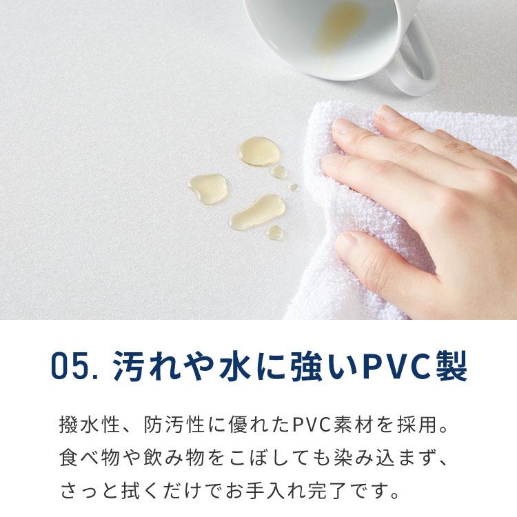 デスクマット 透明 クリア 120×60cm 1.5mm厚 キズ防止 汚れ防止 カットOK べたつかない ソフトタイプ PVC パソコンデスク テーブルマット｜rcmdin｜10