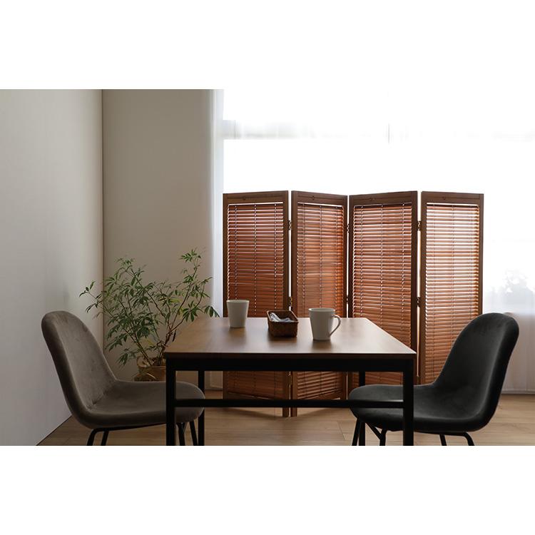 ブラインドパーテーション 衝立4連 高さ135cm 折りたたみ 間仕切り 風