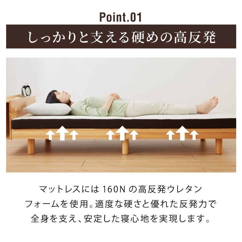 アキレス 日本製 高反発 マットレス シングル メッシュ ニット生地 厚