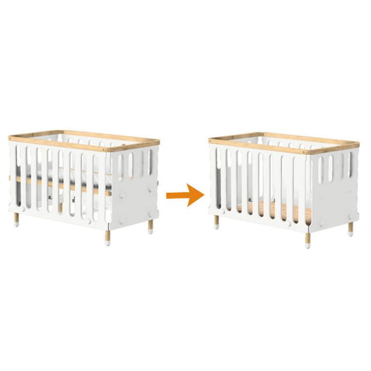 Hoppl bebed baby ホップル べベッド ベビー ベビーベッド 天然木 ミニ 幅124 赤ちゃん ベッド 赤ちゃん用 おしゃれ 北欧 韓国 かわいい 代引不可_4