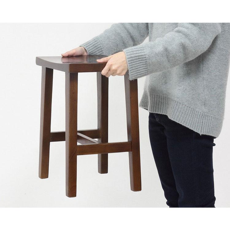 天然木スツール 完成品 高さ45cm 玄関スツール 腰掛け ディスプレイ