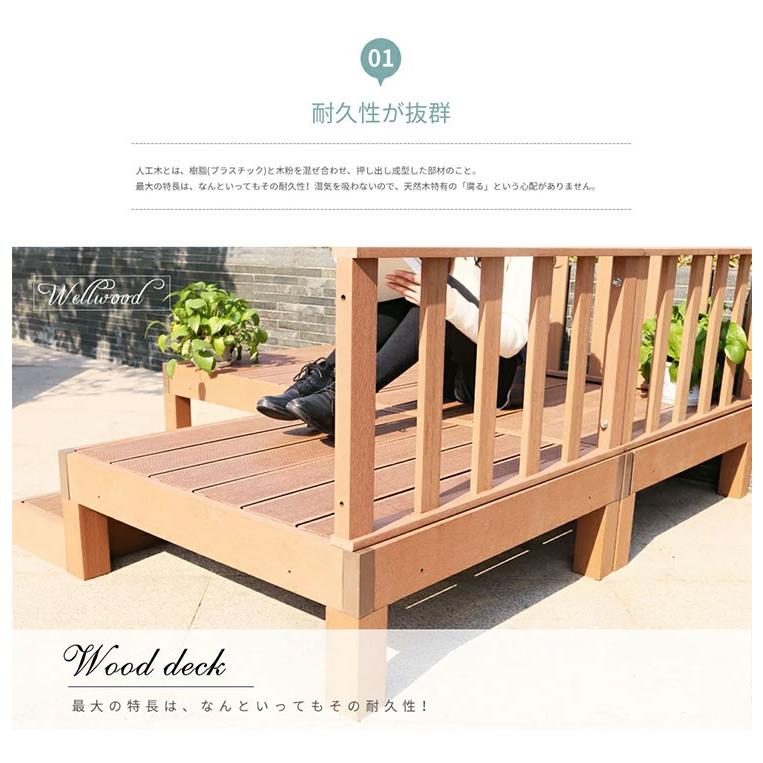 最新の激安 ウッドデッキ 人工木 7点セット 0 75坪 樹脂 縁台 耐久性 設置簡単 階段 おしゃれ 庭 デッキ ガーデン エクステリア 送料無料 送料込 Hill Country Visitor Com