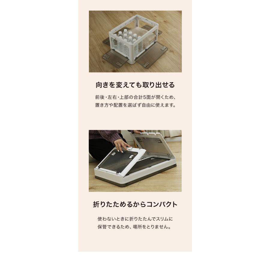 折りたたみ収納ボックス キャスター付き ホワイト 3個 収納ケース XXL 収納ボックス 3個セット 収納ケース XLサイズ 82L ホワイト 折りたたみ