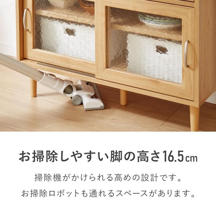 【引取可・東京都板橋区】木目調 キッチン収納 レンジボード オプション］［幅65］キッチンボード 収納棚 木目調 ボックス