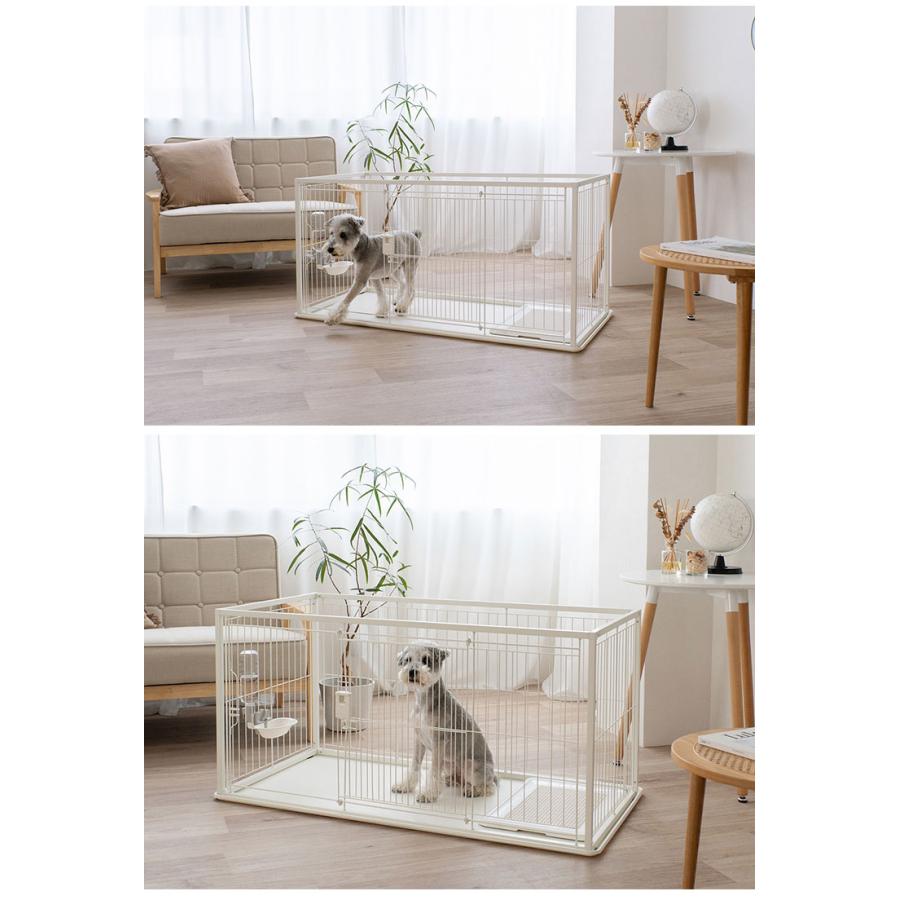 リッチェル 犬用 サークル ケージ 120×60cm 高さ60cm シンプル インテリアペットサークル 120-60 大型 大きい 犬用サークル ゲージ ペットケージの画像