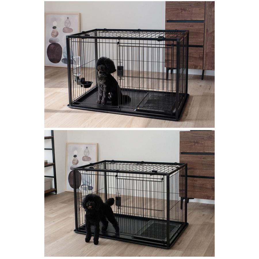 リッチェル 犬用 サークル ケージ 屋根面付き 90×60cm 高さ60cm