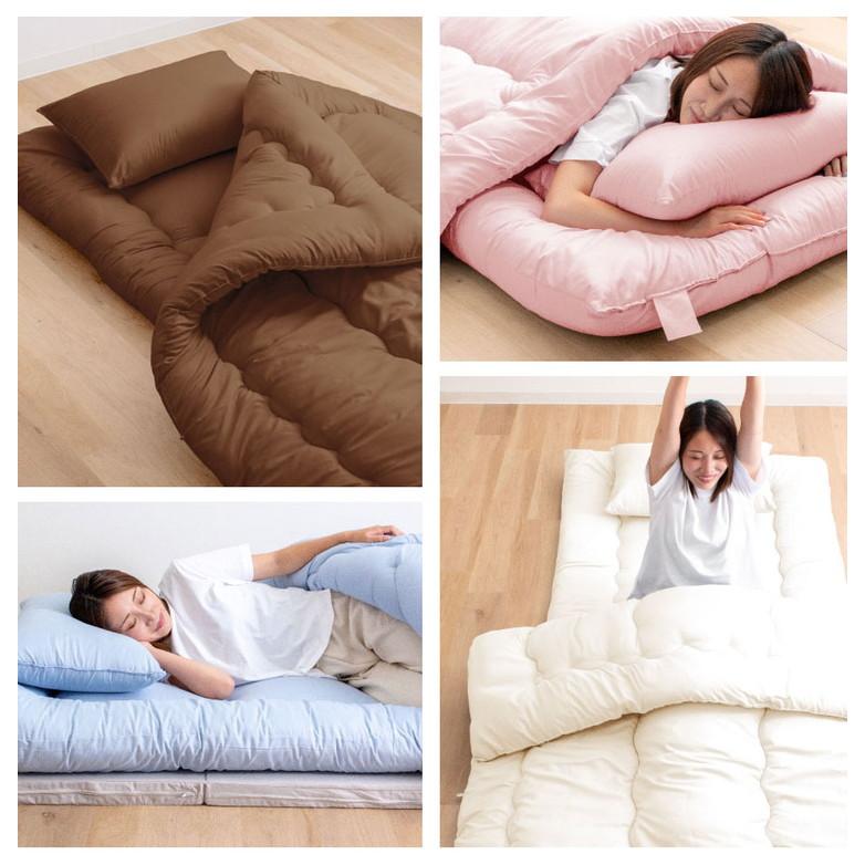 洗える 敷布団 シングルロング 日本製 合繊 敷き布団 国産 丸洗い可