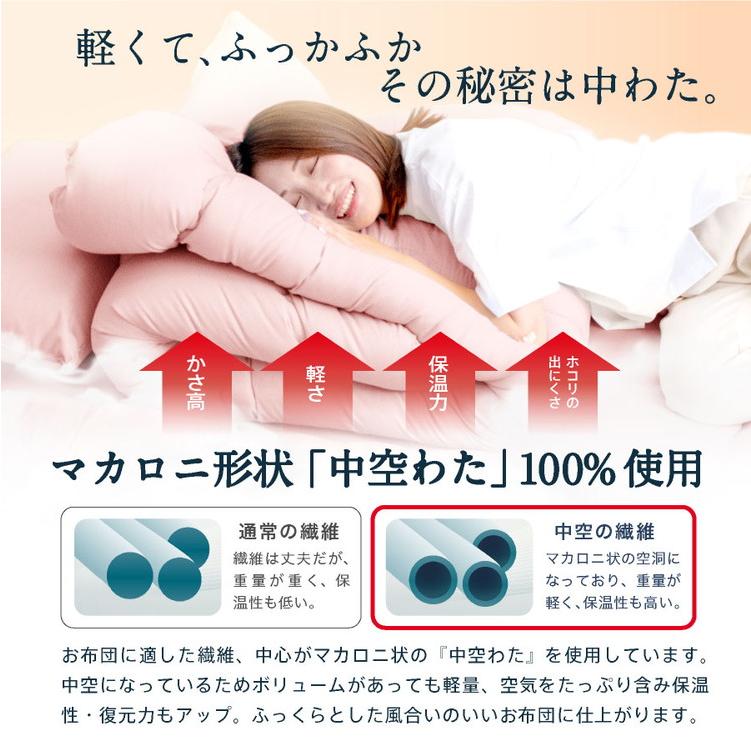 防ダニ 抗菌 かるふわ 布団3点セット シングルロング 日本製 防ダニ